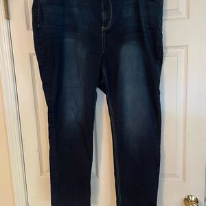 Super Soft‎ Dark Wash  Catherine Stretch Jegging Jean Size 2x